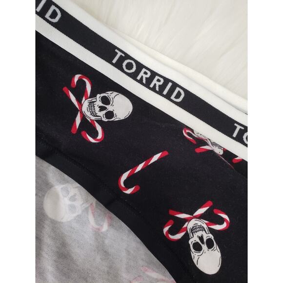 NWT Torrid Plus Size 1 1X 14/16 Halloween Christmas HIPSTER PANTY SKULLS CANDY - Picture 3 of 4